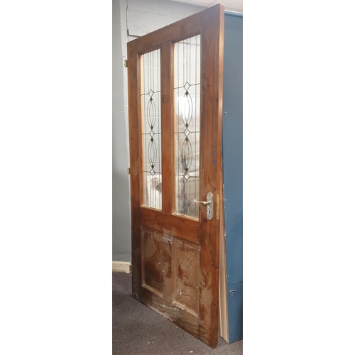 811 - Pine Internal Door h: 202cm x w: 87cm x d: 4cm