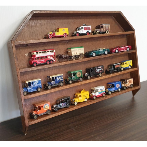 6 - Collection of Model Cars on Display Shelf