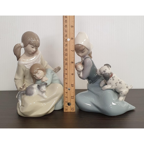 68 - Two Lladro Porcelain Figures, Height 17cm