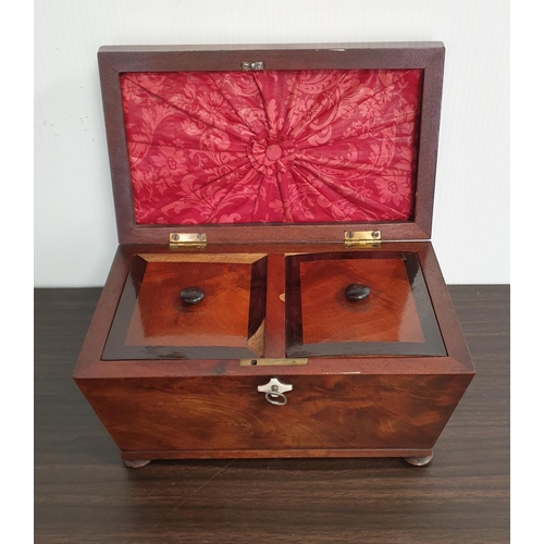 69 - Mahogany Tea Caddy