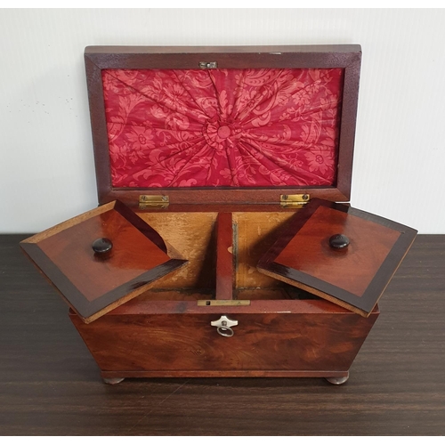 69 - Mahogany Tea Caddy