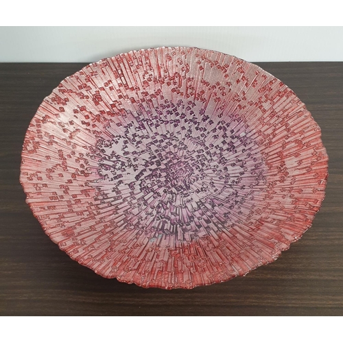 80 - Anton Studio Glass Decorative Bowl, Diameter 40cm