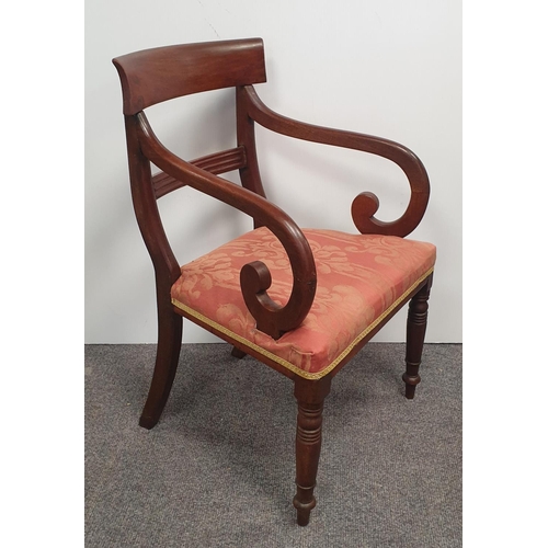 86 - Victorian Mahogany Carver Chair