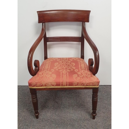 86 - Victorian Mahogany Carver Chair