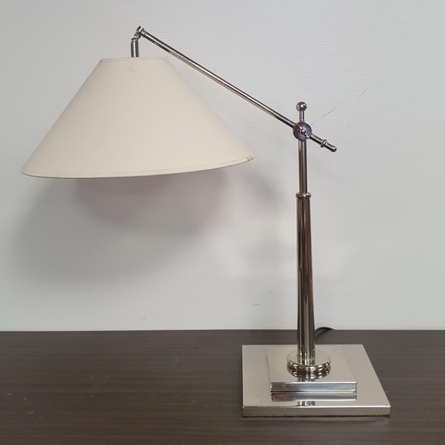 103 - Adjustable Chrome Desk Lamp with Shade