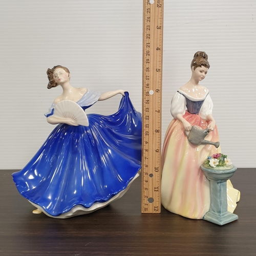 143 - Two Royal Doulton Porcelain Figures - Elaine and Alexandra