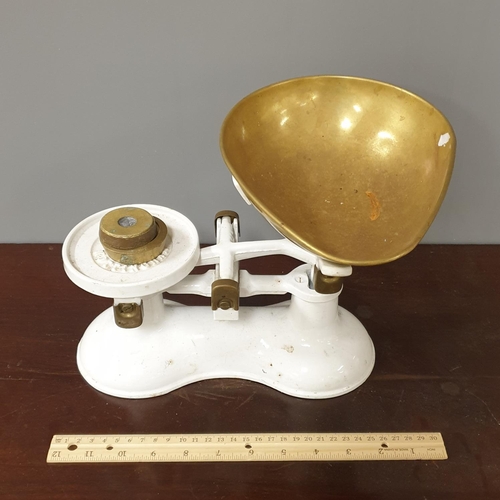 149 - Vintage Scales with Brass Weights