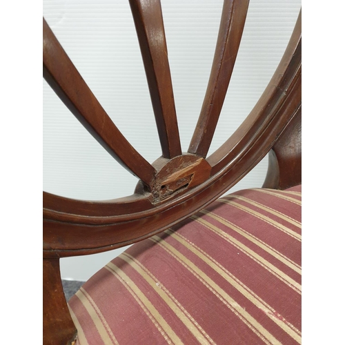 150 - Wheatsheaf Back Mahogany Armchair