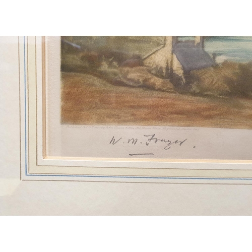 186 - Framed Signed Engraving, H:76 x W:91cm