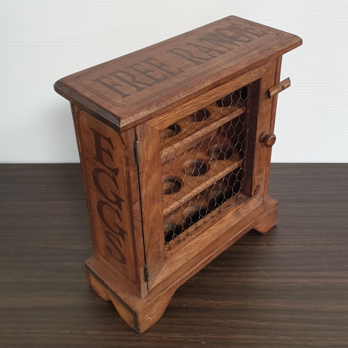 203 - Wooden Egg Cabinet