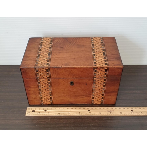 344 - Inlaid Victorian Tea Caddy