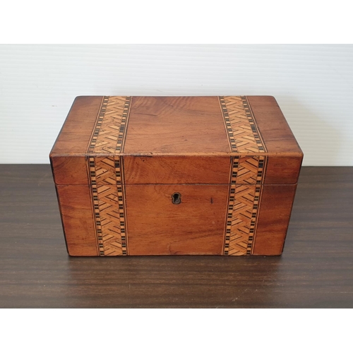 344 - Inlaid Victorian Tea Caddy