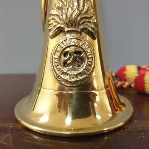 446 - Brass Bugle, height 28cm