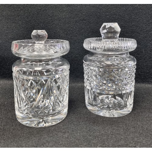 570 - Lot of 2x Waterford Crystal  Jam Jars