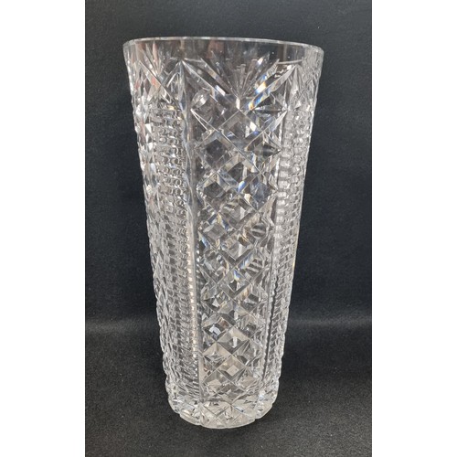 565 - Large Waterford Crystal Vase, approx. 30cm high