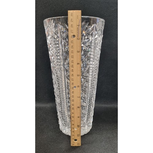 565 - Large Waterford Crystal Vase, approx. 30cm high