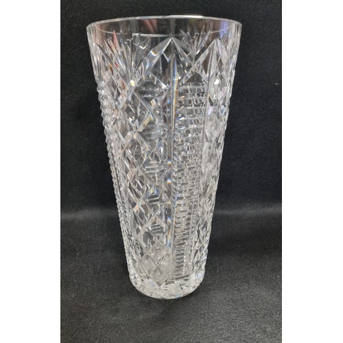 566 - Waterford Crystal Vase, approx. 24cm high