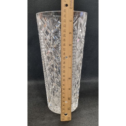 566 - Waterford Crystal Vase, approx. 24cm high