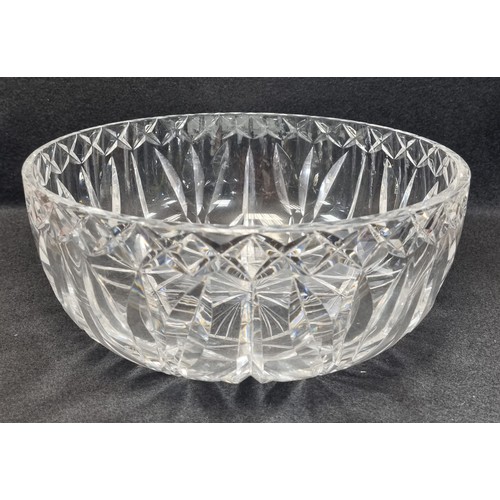 571 - Waterford Crystal Bowl 10cm high and 24.5cm wide