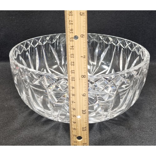 571 - Waterford Crystal Bowl 10cm high and 24.5cm wide