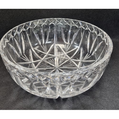 571 - Waterford Crystal Bowl 10cm high and 24.5cm wide