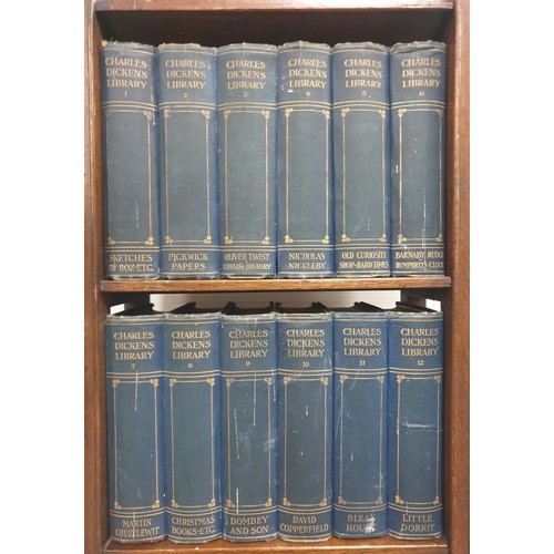 538 - Charles Dickens Collection on Oak Stand