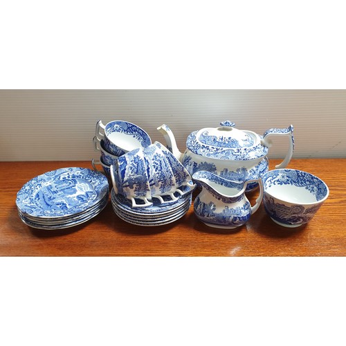 546 - Spode Tea Pot Sugar Milk and Six Settings