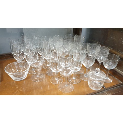 Assorted Lot of Etched Glass etc