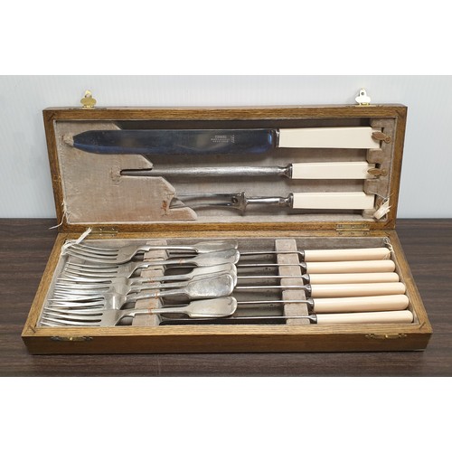 627 - Carving Set in Case etc