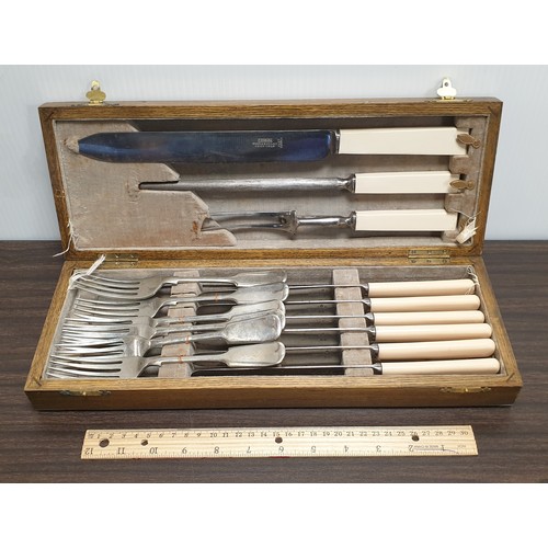 627 - Carving Set in Case etc