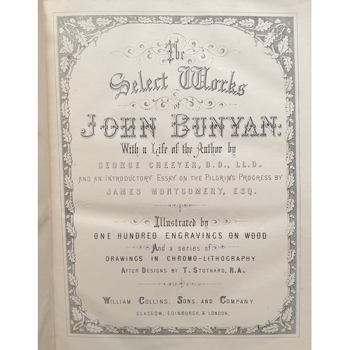 617 - Antique Book The Select Works John Bunyan with Engravings