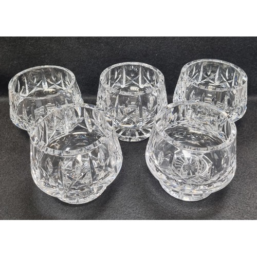 561 - Lot of 5x Waterford Crystal Dessert Dishes