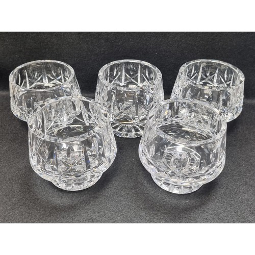 561 - Lot of 5x Waterford Crystal Dessert Dishes