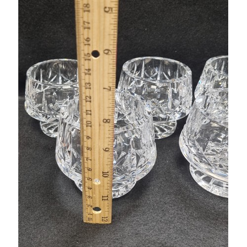 561 - Lot of 5x Waterford Crystal Dessert Dishes