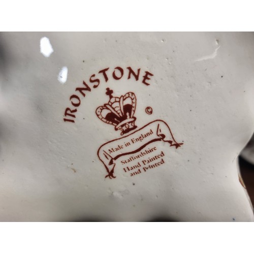 609 - Mason Ironstone Plate and Jug