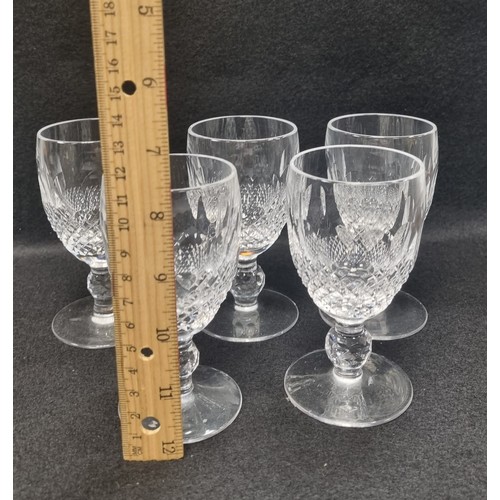 583 - Lot of Five Waterford Crystal Glasses