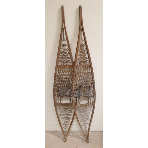 753 - Antique Snow Shoes, Length 163cm