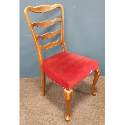 766 - Set of Four Mahogany Dining Chair (One Damaged)