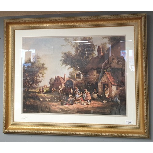 631 - Gilt Framed Picture Countryside 66cm x 80cm