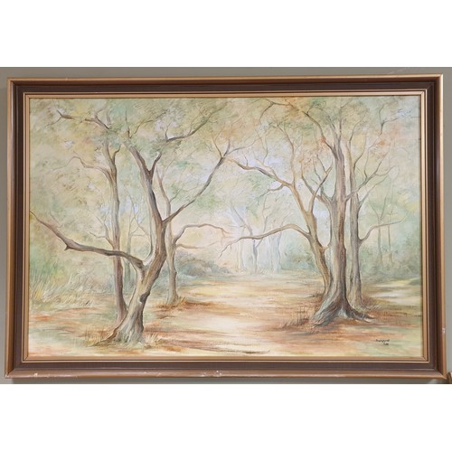 649 - Framed Picture Trees. H:56 x W:82cm