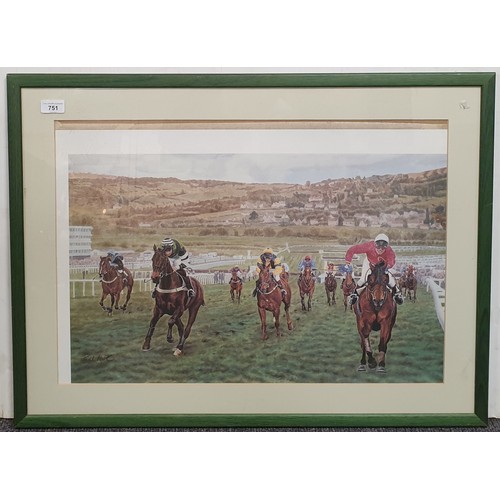 751 - Racing Picture, H:60 x W:80cm