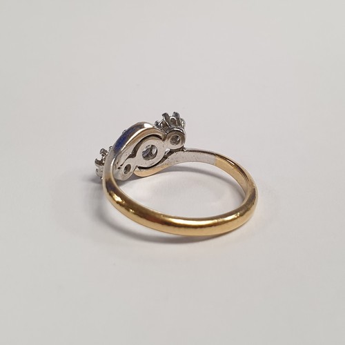 674 - 18ct Antique Diamond Three Stone Ring 1ct