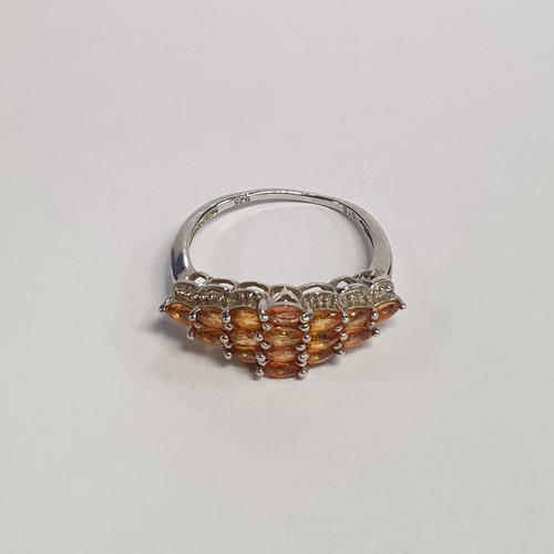 691 - Silver Citrene Ring