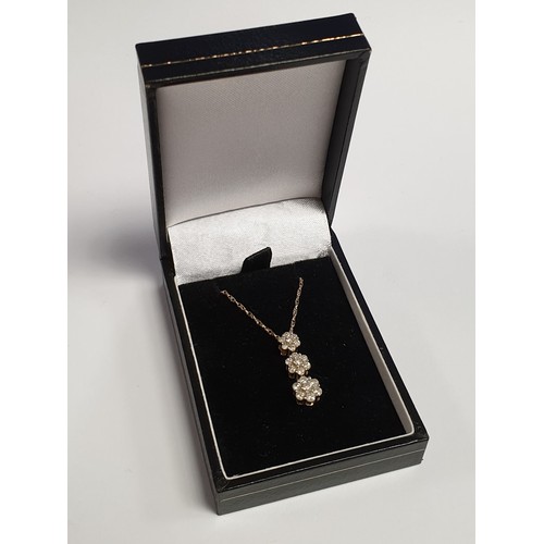 692 - Diamond Pendant Chain - Report Stating 1/2 Ct