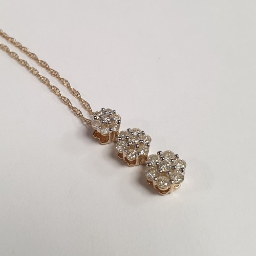 692 - Diamond Pendant Chain - Report Stating 1/2 Ct