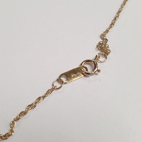 692 - Diamond Pendant Chain - Report Stating 1/2 Ct