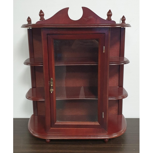 806 - Curio Cabinet, H:56 x W:48 x D:21cm