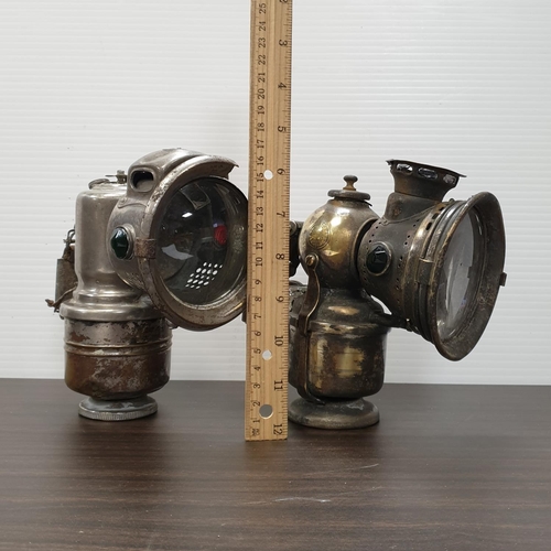 812 - Two Vintage Bicycle Lamps