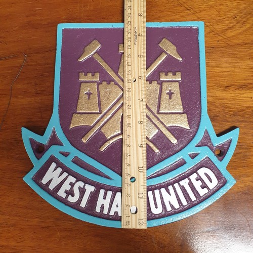 796 - Cast Iron West Ham Sign