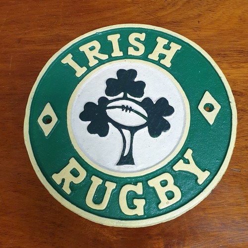 797 - Circular Irish Rugby Sign